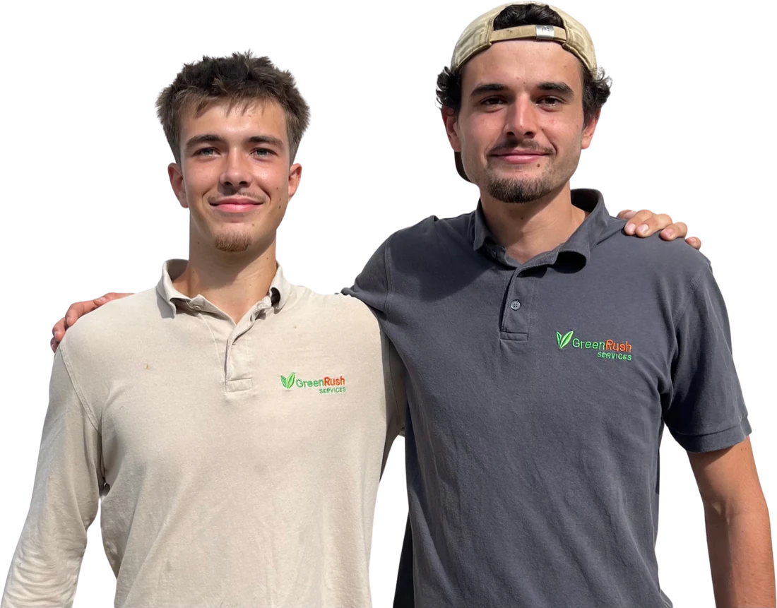 Émile et Joachim, les deux jardiniers fondateurs de GreenRush Services en Brabant wallon